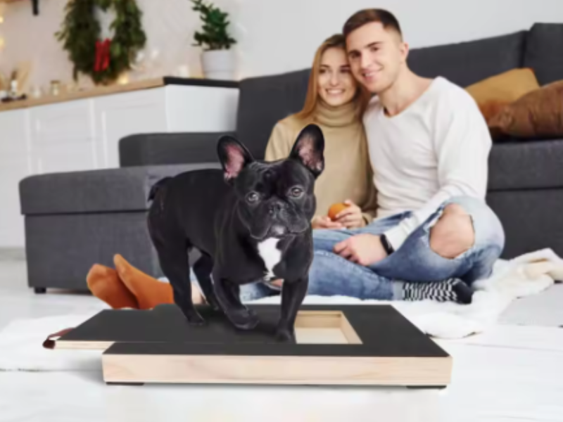ごきげんとぎ|犬が自分で、ごきげんに爪を研ぐ|押さえつけ・深爪ゼロのおやつ箱付き爪とぎボード