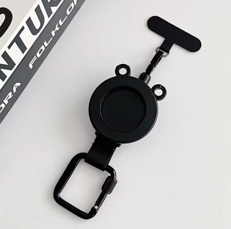 MagSafe対応 ミニバッグハンガー 磁気吸着式 スマホスタンド兼用 コンパクト 折りたたみ テーブルフック 耐荷重約5kg ブラック