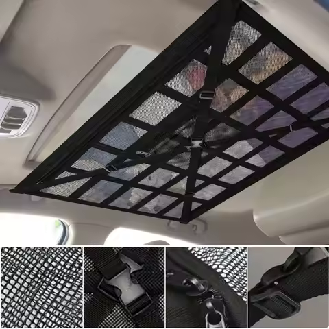 ソラ棚｜掛けるだけ30秒、車の天井が"もう一つの収納"に｜耐荷重15kg ルーフネット